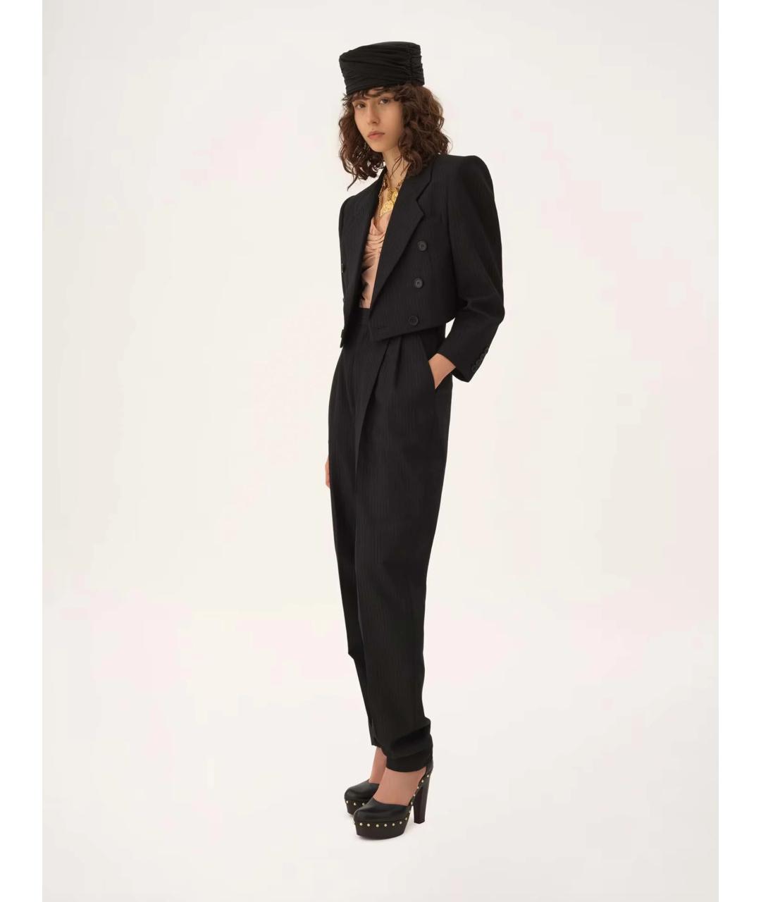 CHLOE Черный шерстяной жакет/пиджак, фото 2