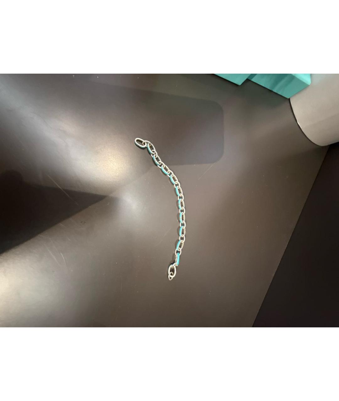 TIFFANY&CO Бирюзовый серебряный браслет, фото 5
