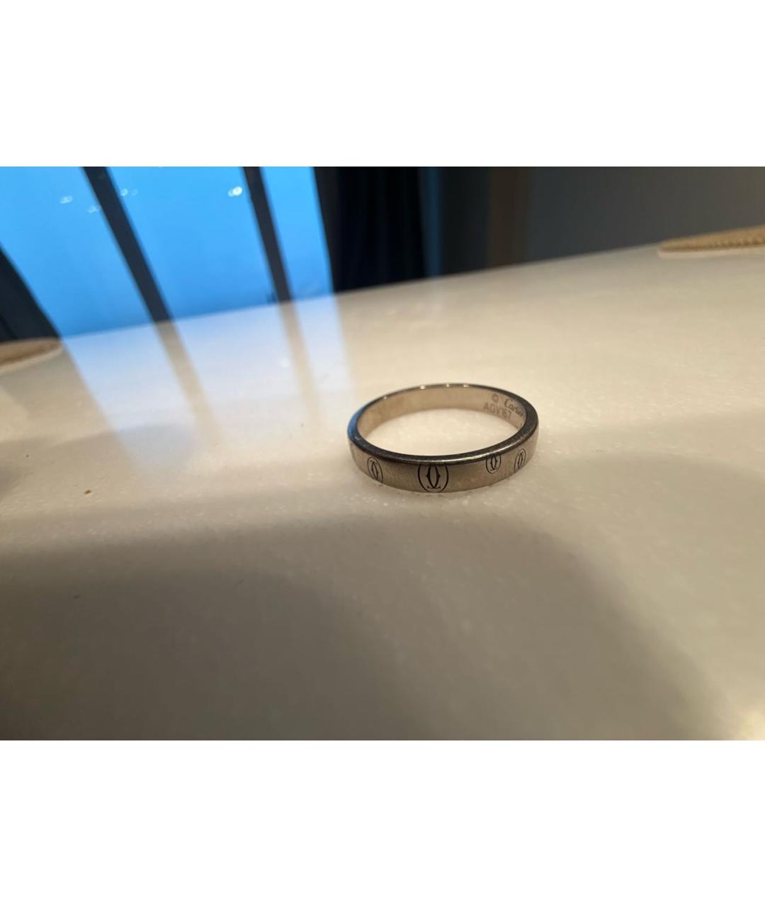 CARTIER Серебряное платиновое кольцо, фото 2