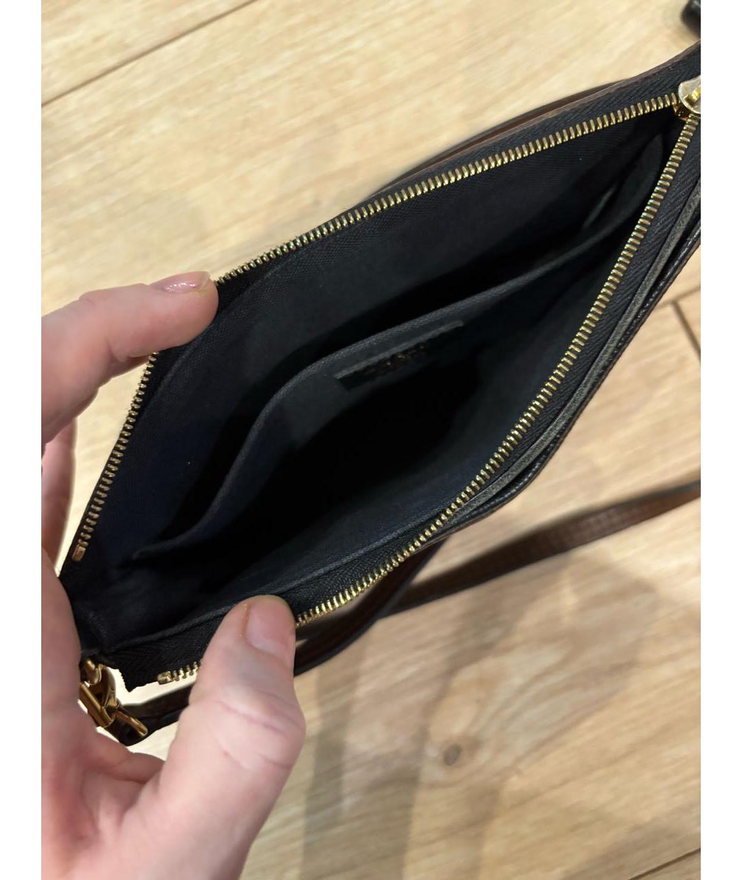 LOUIS VUITTON Коричневая сумка через плечо, фото 7