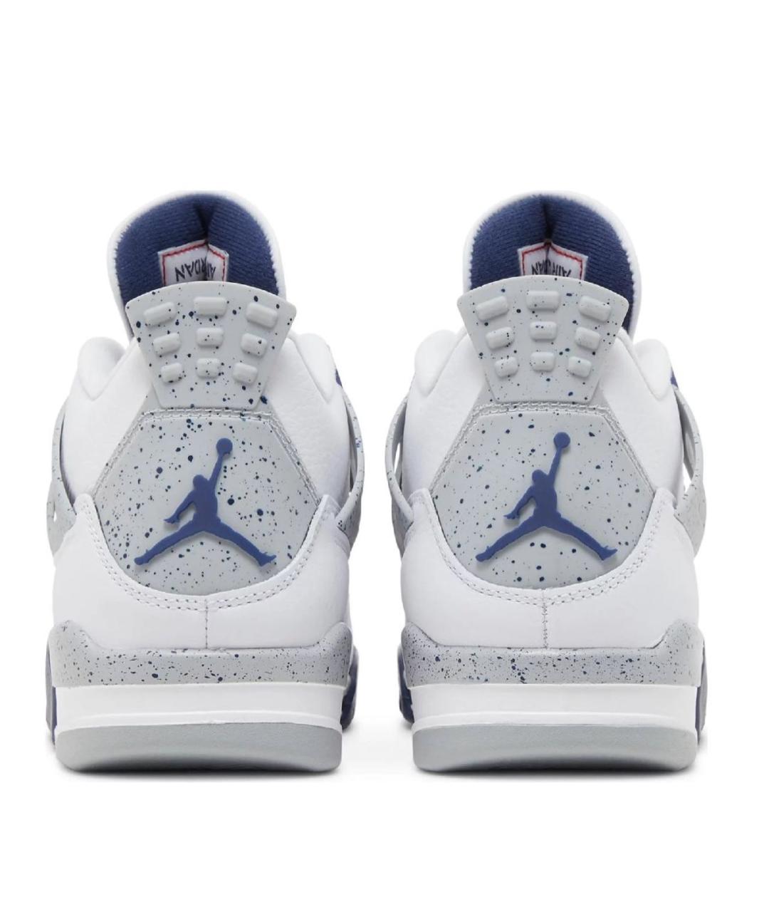 JORDAN Белые кожаные низкие кроссовки / кеды, фото 3