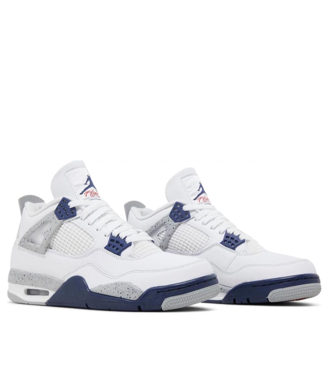 JORDAN Белые кожаные низкие кроссовки / кеды, фото 7