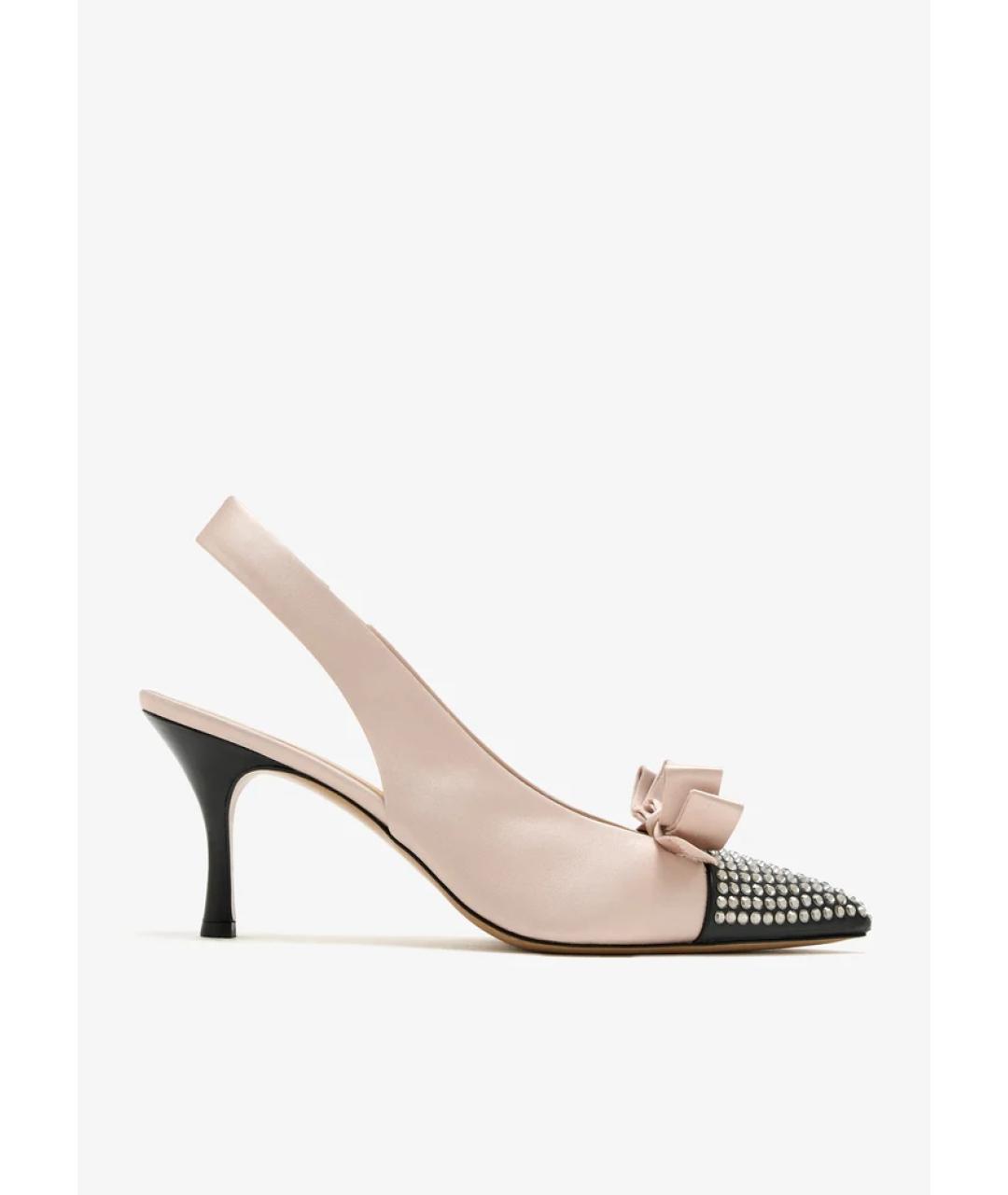 CHLOE Розовые текстильные туфли, фото 5