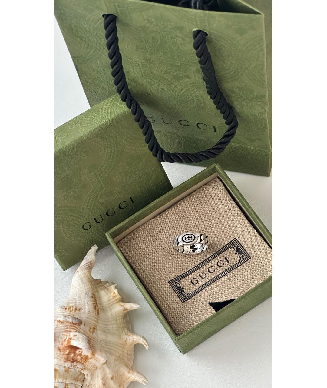 GUCCI Серебряное серебряное кольцо, фото 5