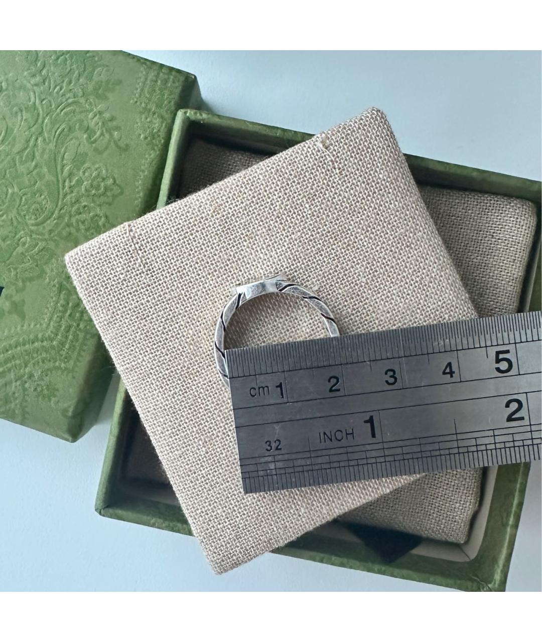 GUCCI Серебряное серебряное кольцо, фото 8