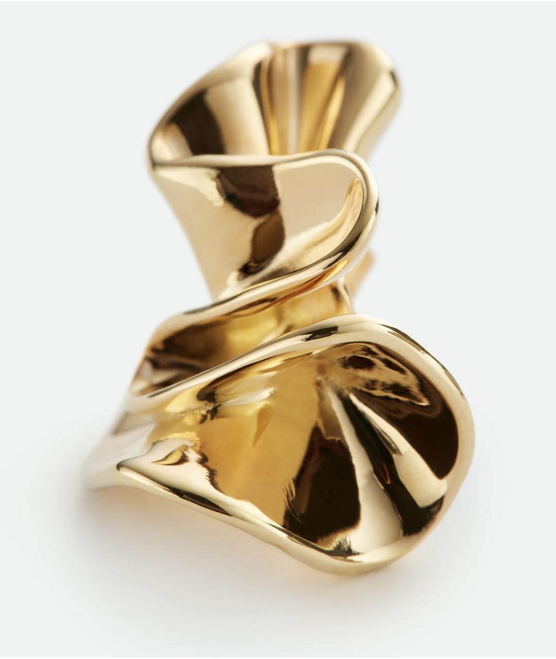 BOTTEGA VENETA Золотые серебряные серьги, фото 4