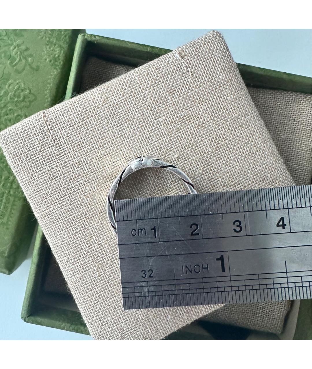 GUCCI Серебряное серебряное кольцо, фото 7