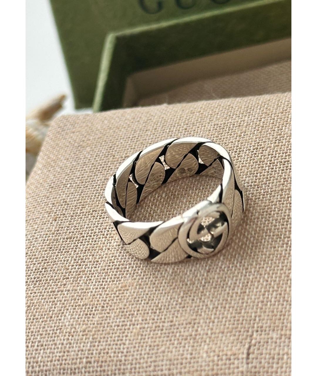 GUCCI Серебряное серебряное кольцо, фото 6