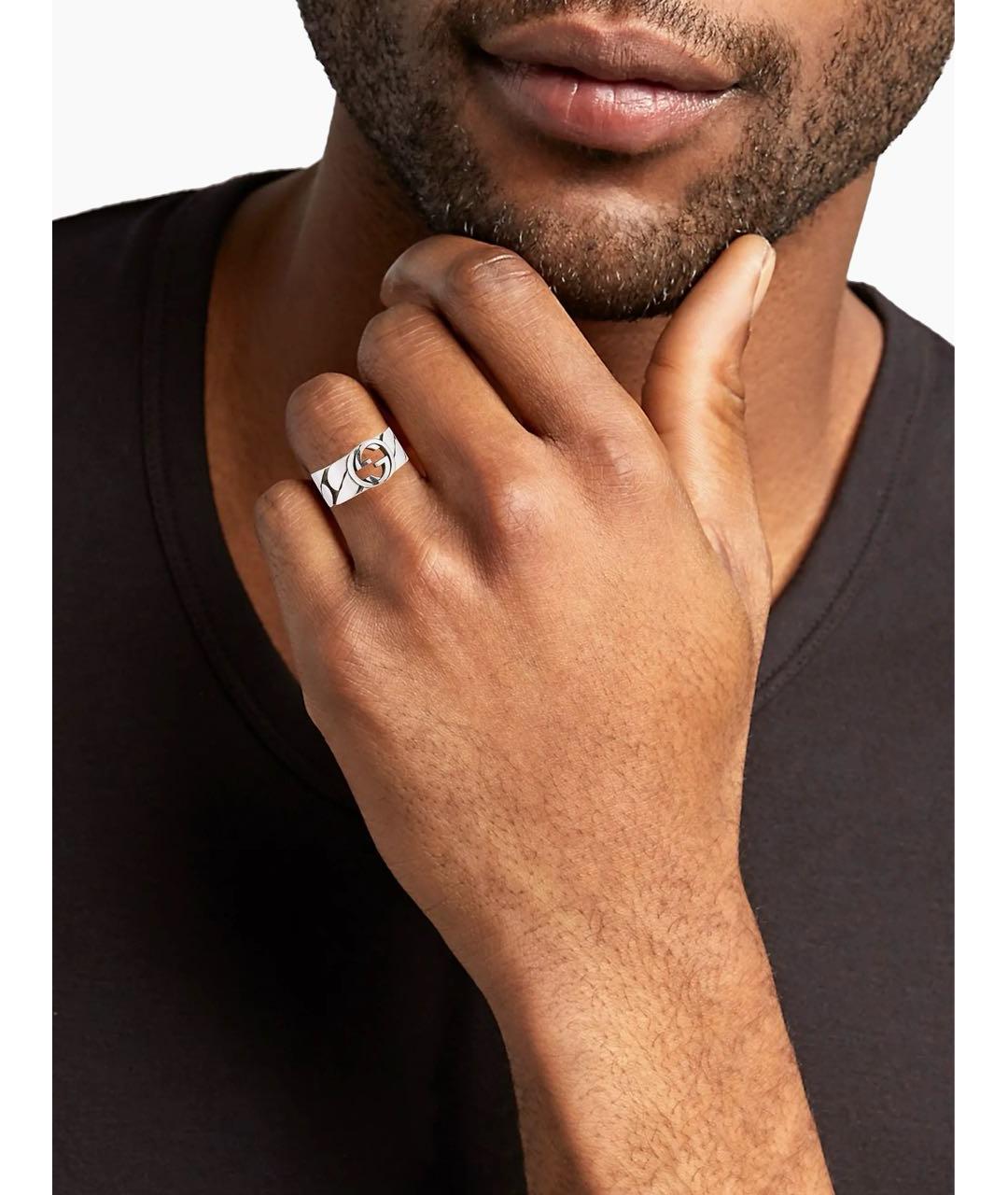 GUCCI Серебряное серебряное кольцо, фото 4