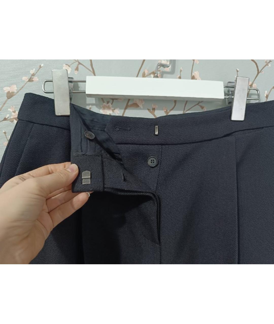 JIL SANDER Черные шерстяные шорты, фото 5