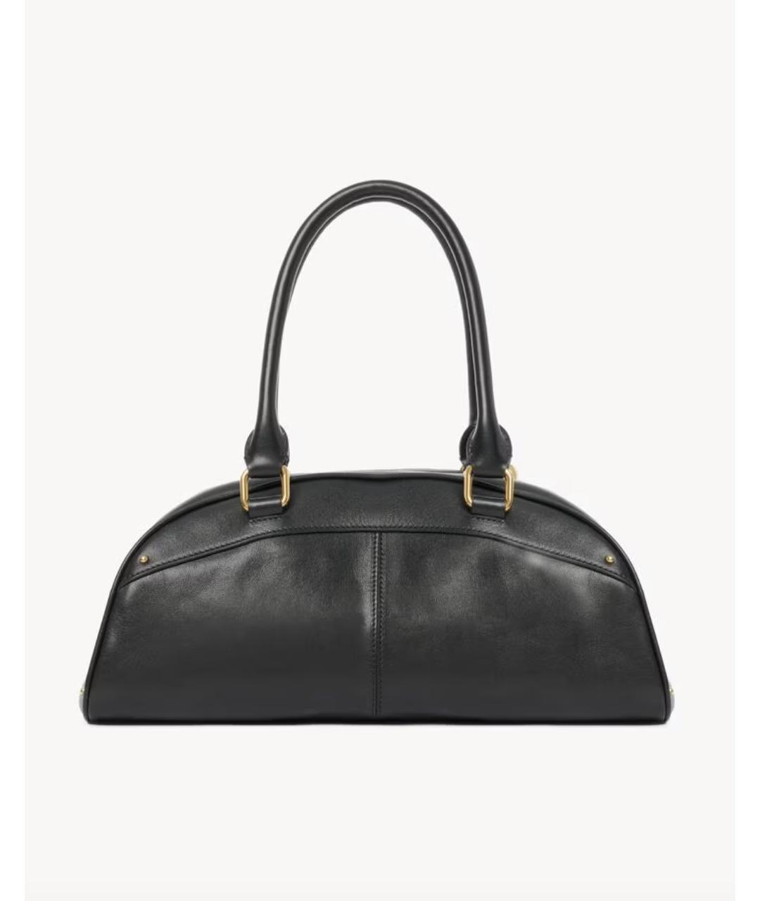 CHLOE Черная кожаная сумка тоут, фото 4
