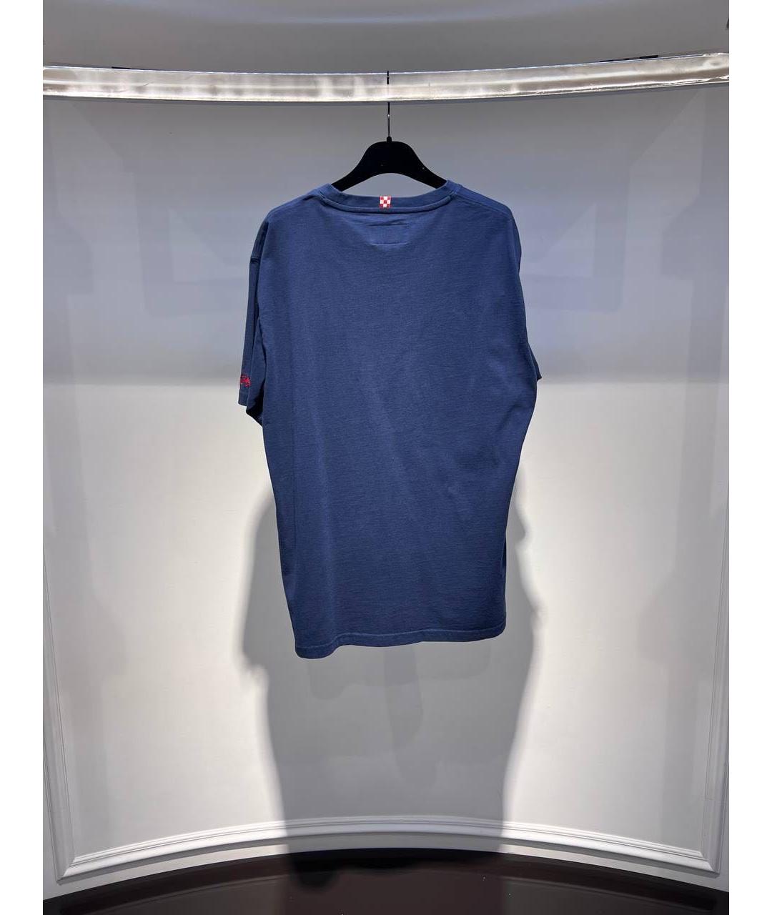 MC2 SAINT BARTH Темно-синяя хлопковая футболка, фото 2