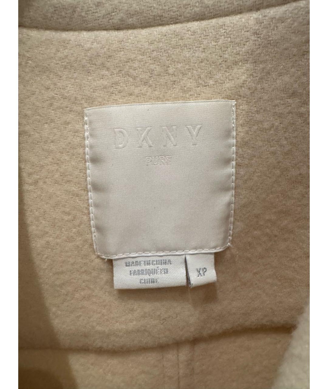 DKNY Бежевый шерстяной жилет, фото 3