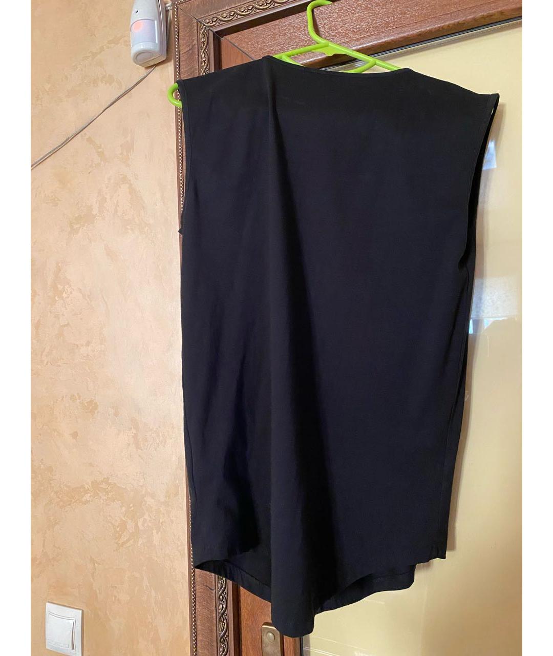 BALMAIN Черная хлопковая майка, фото 2