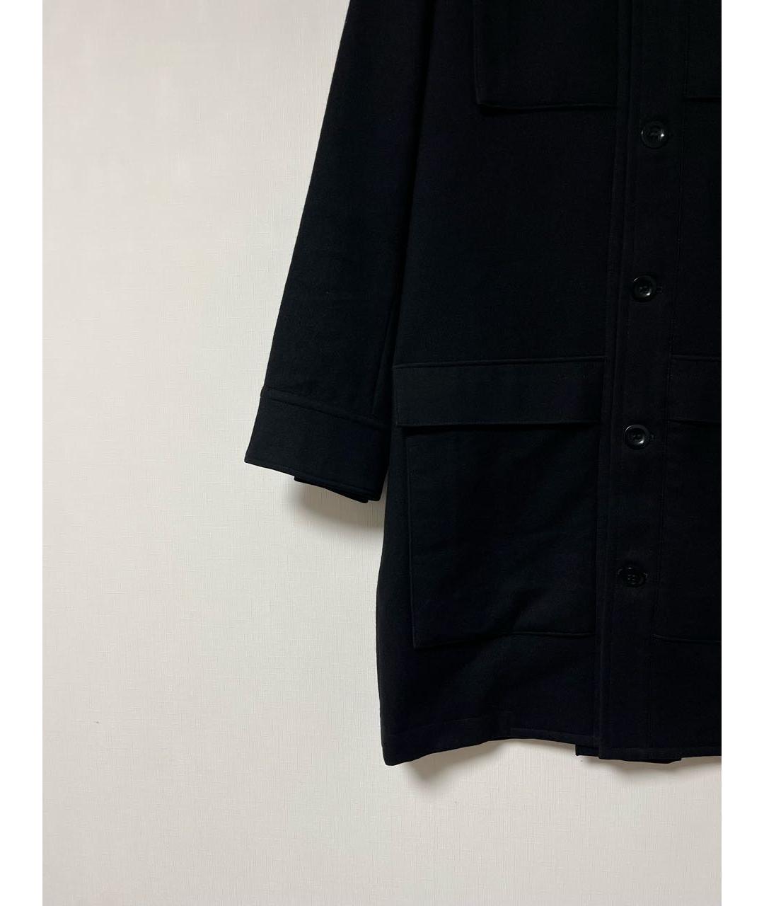 YOHJI YAMAMOTO Черное шерстяное пальто, фото 6