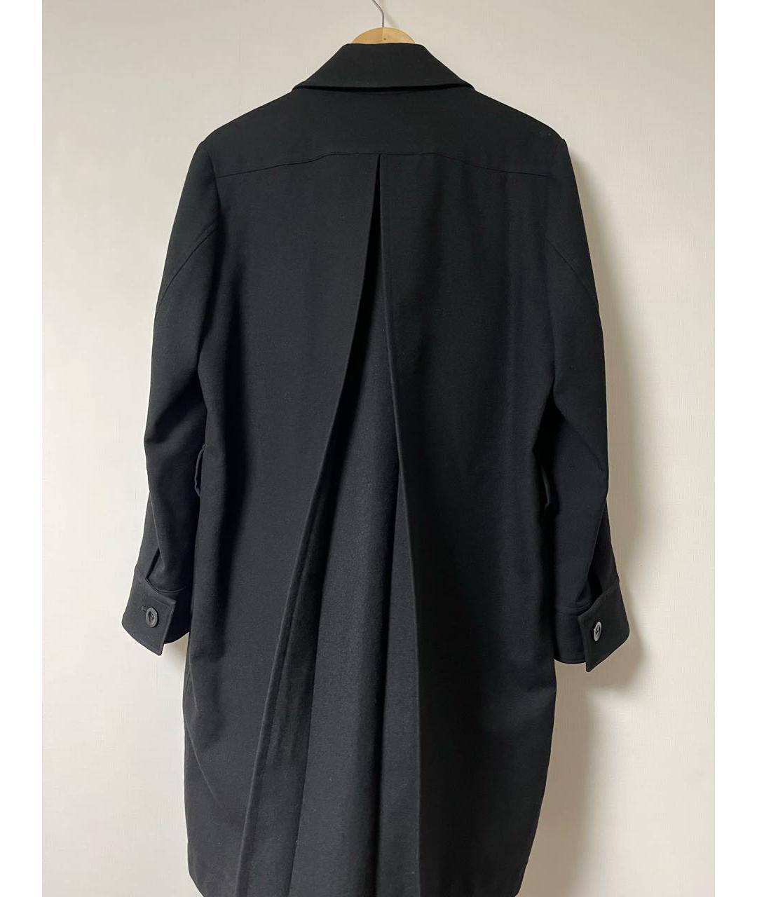 YOHJI YAMAMOTO Черное шерстяное пальто, фото 3