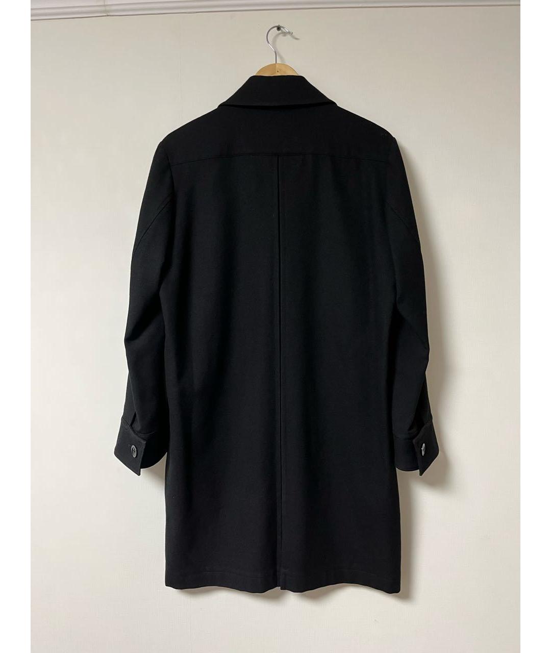 YOHJI YAMAMOTO Черное шерстяное пальто, фото 2