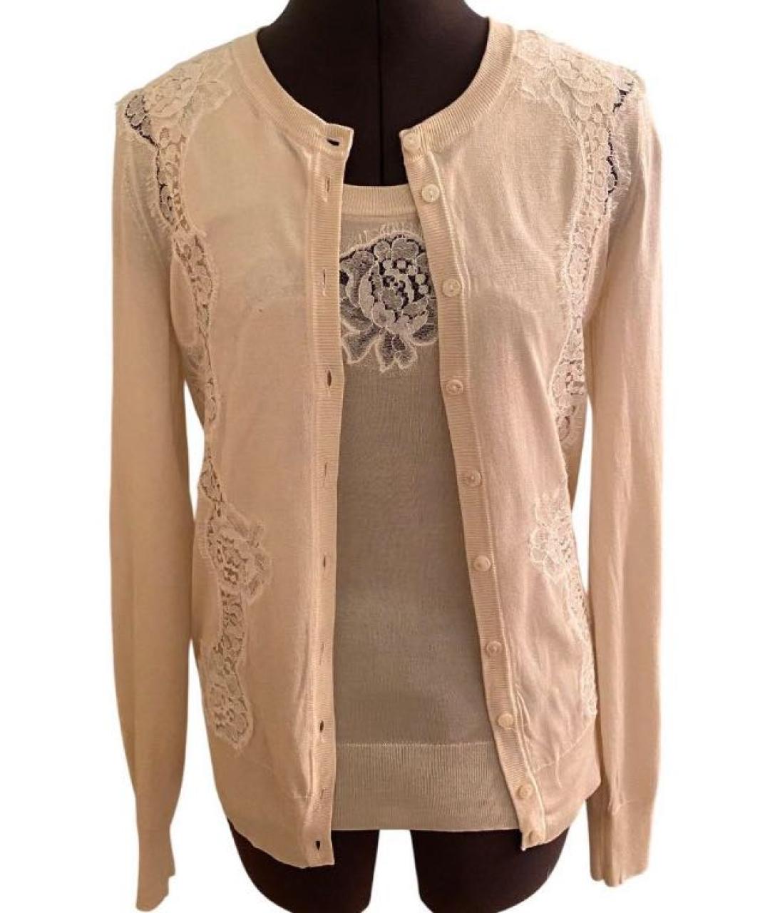 DOLCE&GABBANA Бежевый шелковый кардиган, фото 2