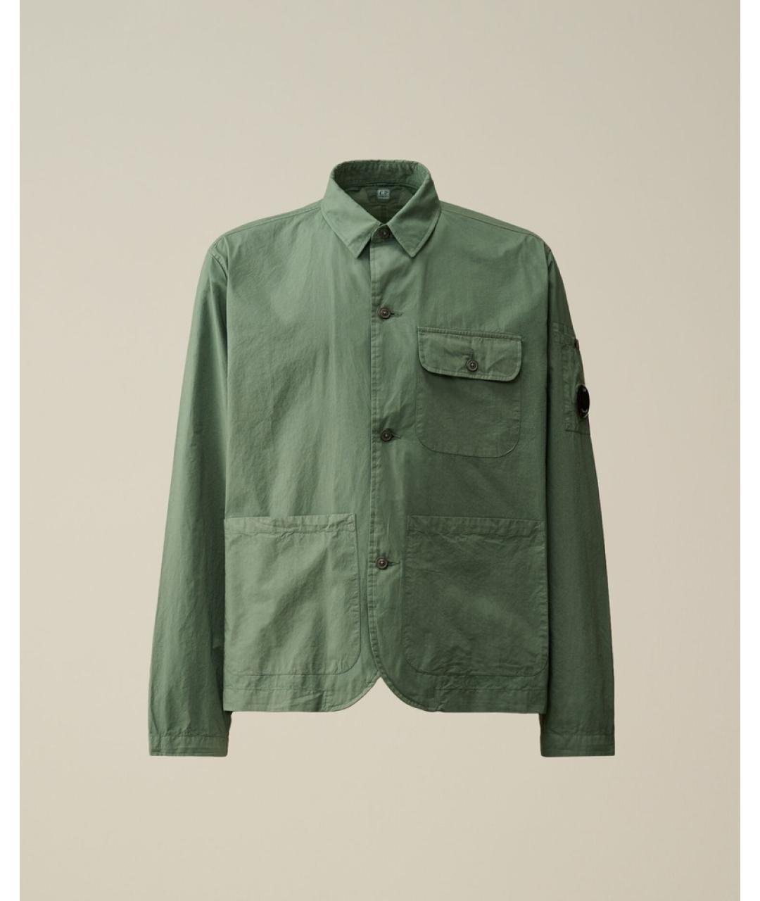 CP COMPANY Зеленая хлопковая кэжуал рубашка, фото 10