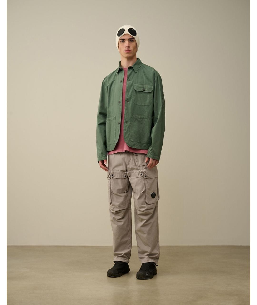 CP COMPANY Зеленая хлопковая кэжуал рубашка, фото 2