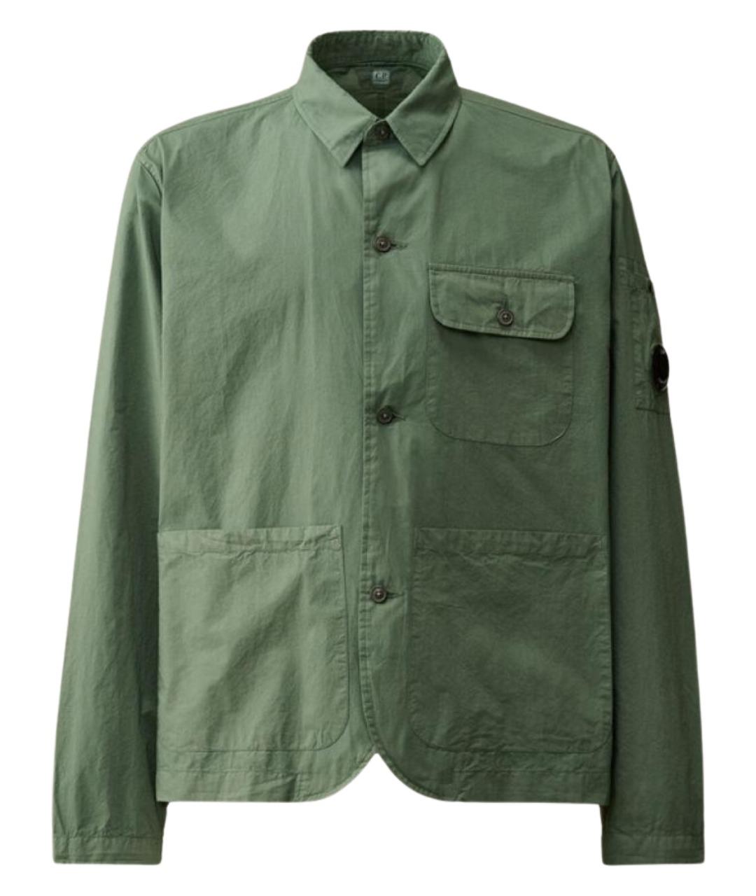 CP COMPANY Зеленая хлопковая кэжуал рубашка, фото 1