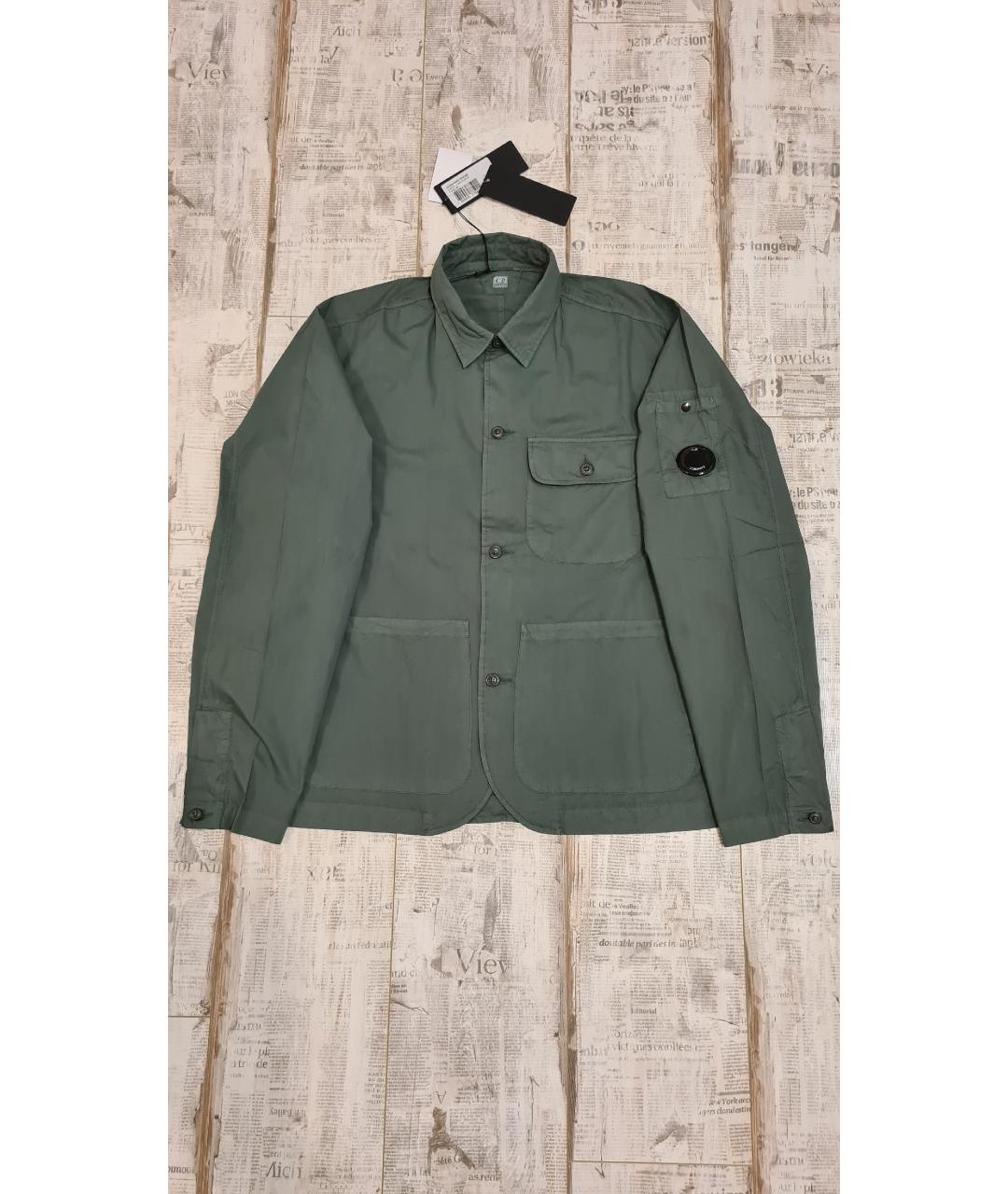 CP COMPANY Зеленая хлопковая кэжуал рубашка, фото 6