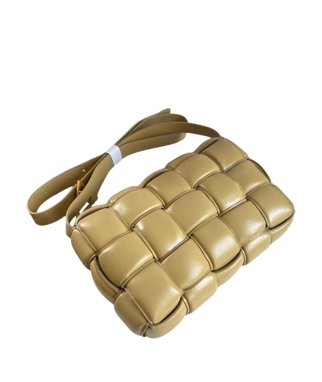 BOTTEGA VENETA Бежевая кожаная сумка через плечо, фото 1