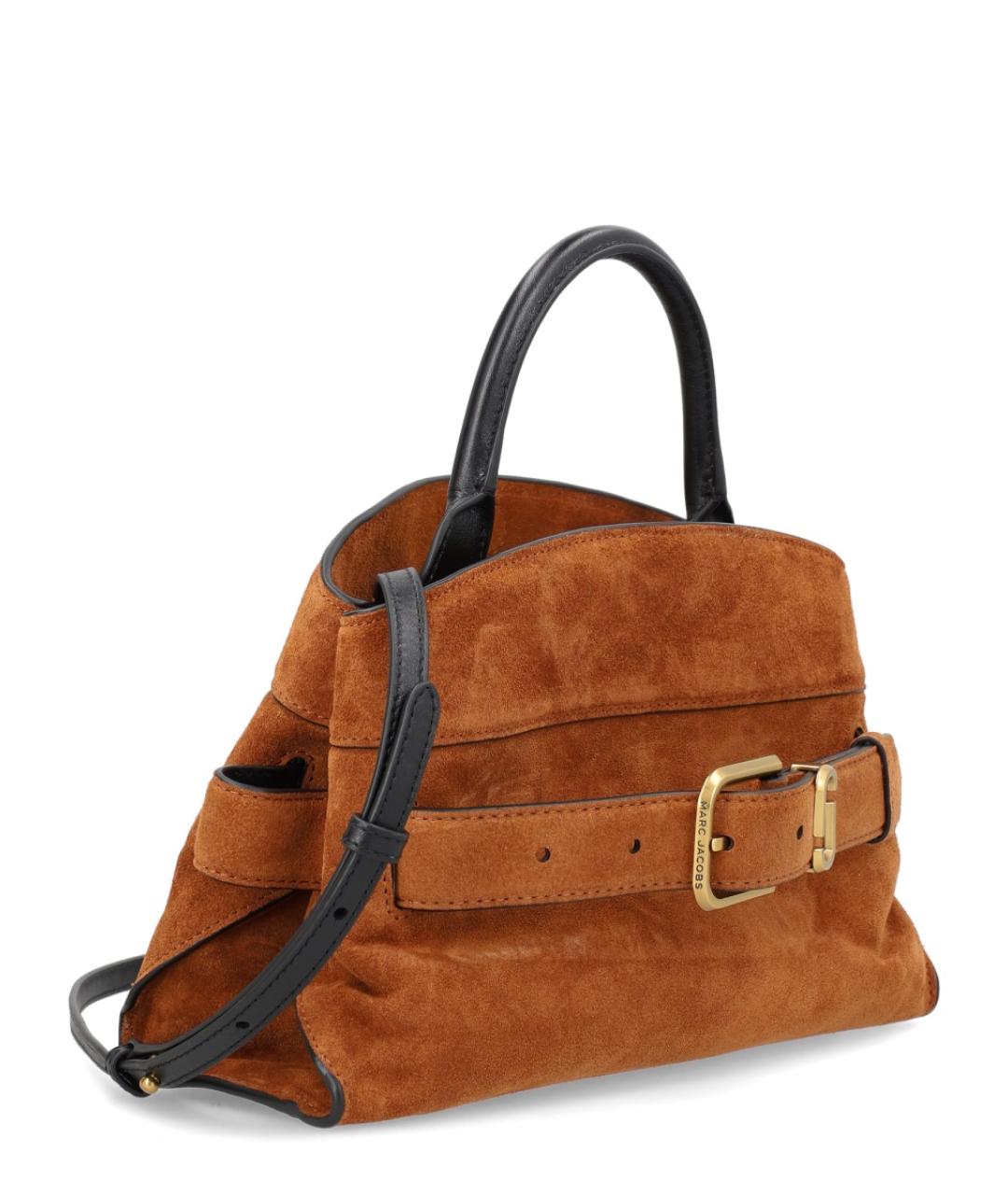 MARC JACOBS Коричневая замшевая сумка с короткими ручками, фото 2