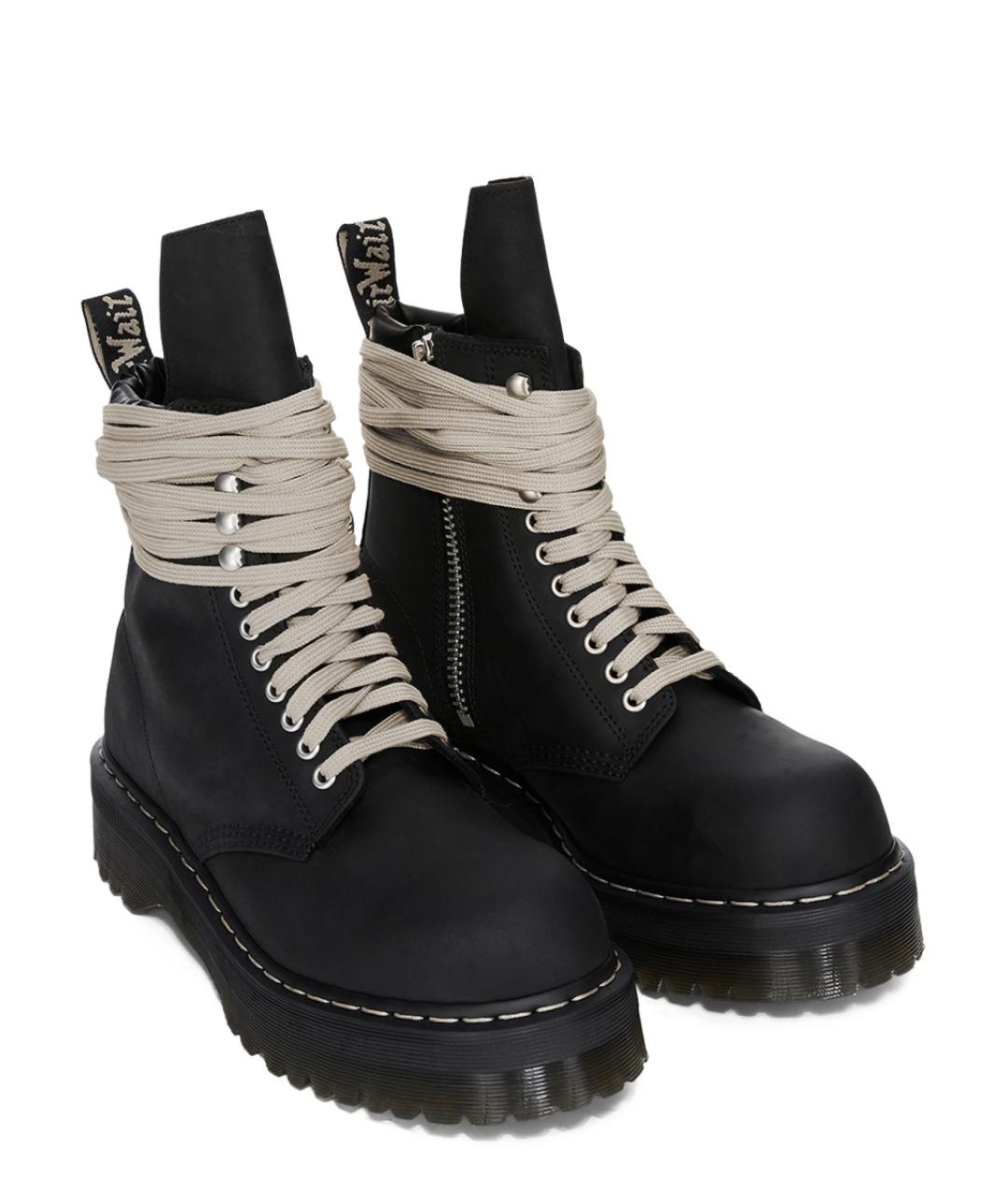 DR. MARTENS Черные кожаные ботинки, фото 2