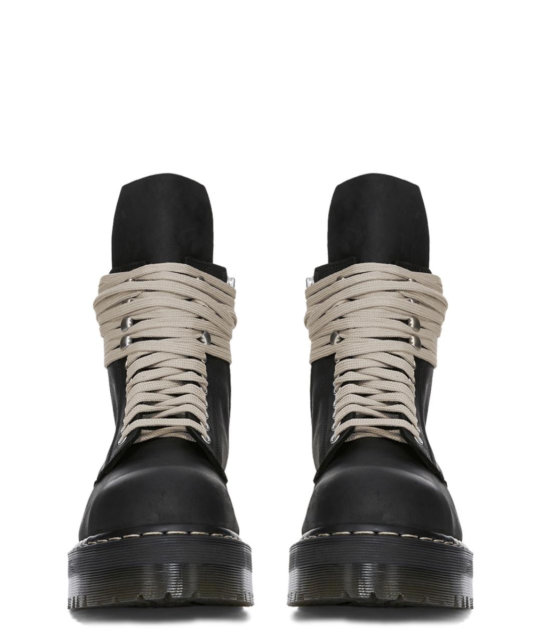 DR. MARTENS Черные кожаные ботинки, фото 3