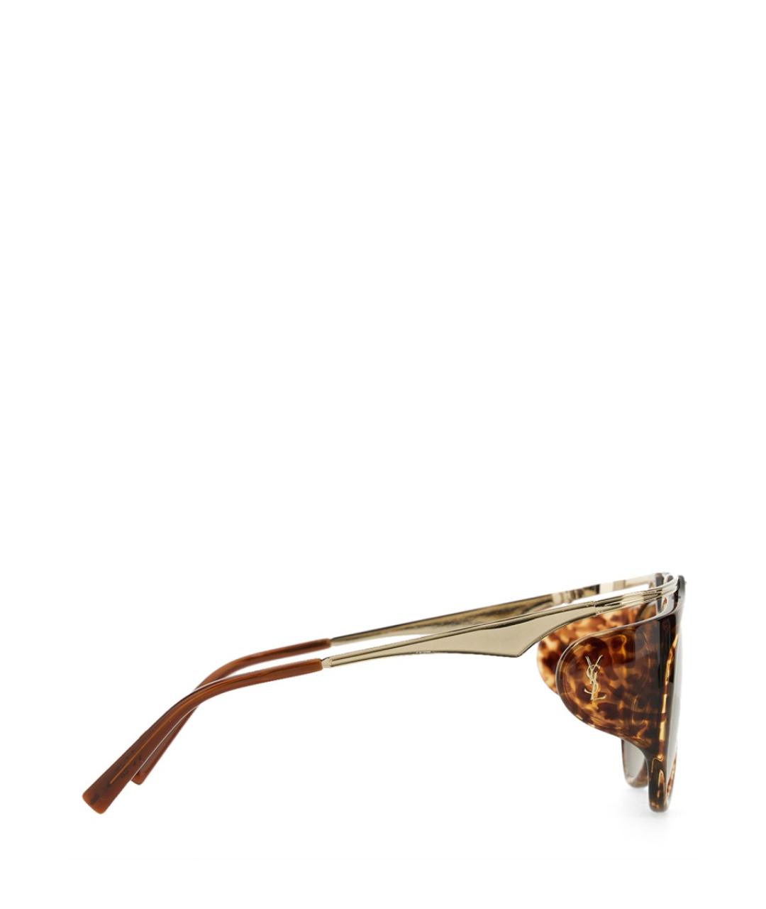 SAINT LAURENT Коричневые солнцезащитные очки, фото 3