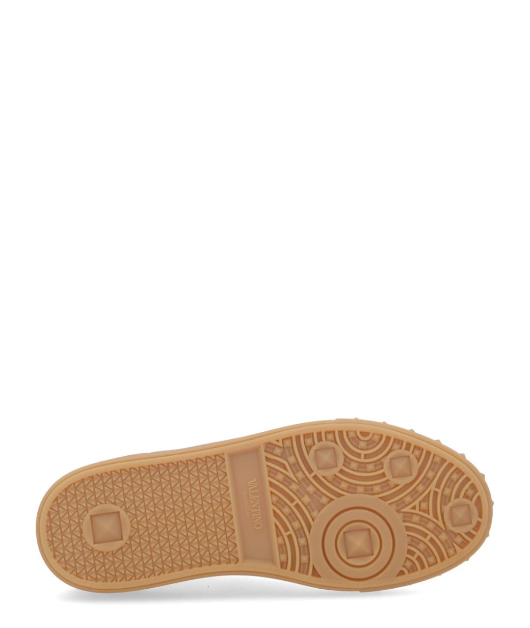 VALENTINO Серебряные кожаные кеды, фото 6