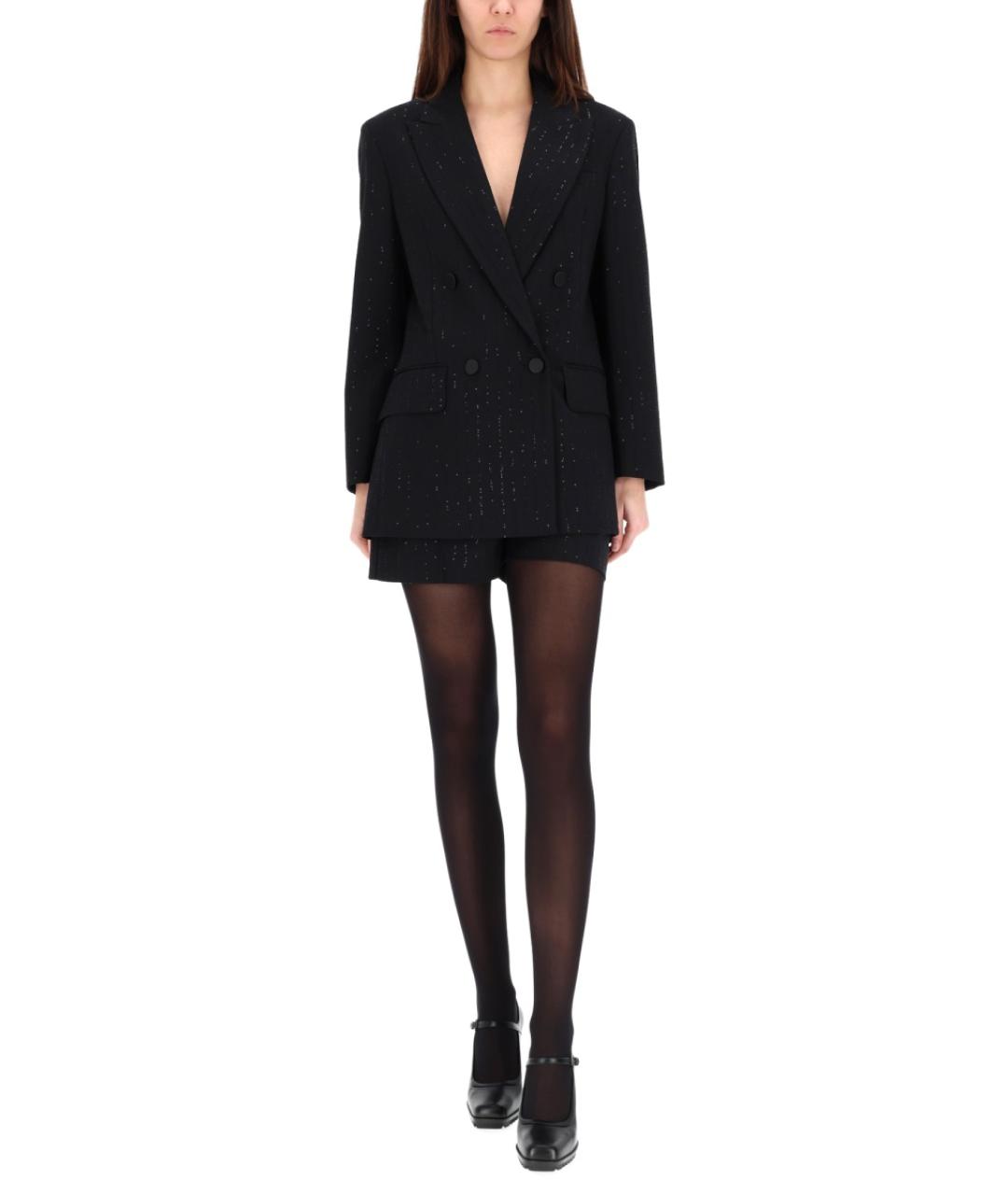 MAX MARA Черный шерстяной жакет/пиджак, фото 2