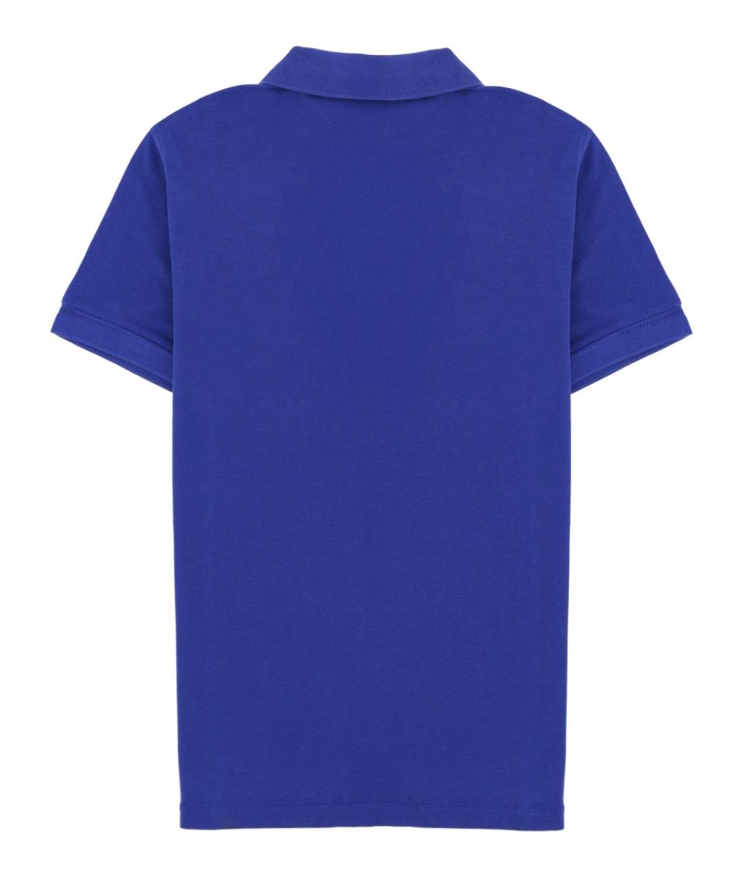 TOM FORD Синее поло с коротким рукавом, фото 2