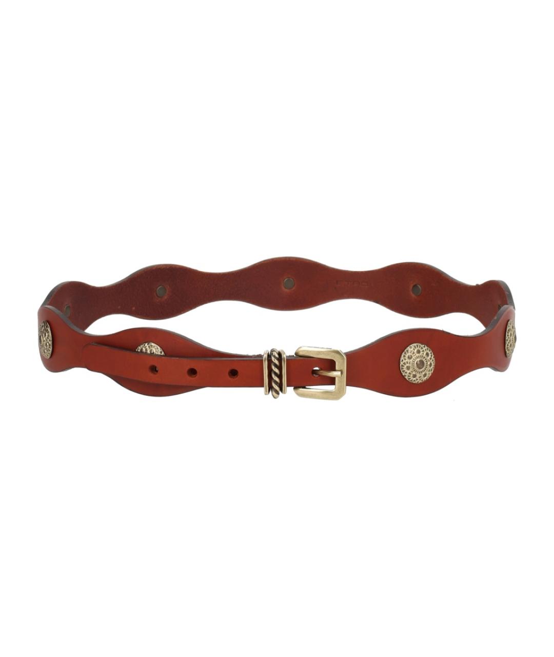 ETRO Коричневый кожаный ремень, фото 1