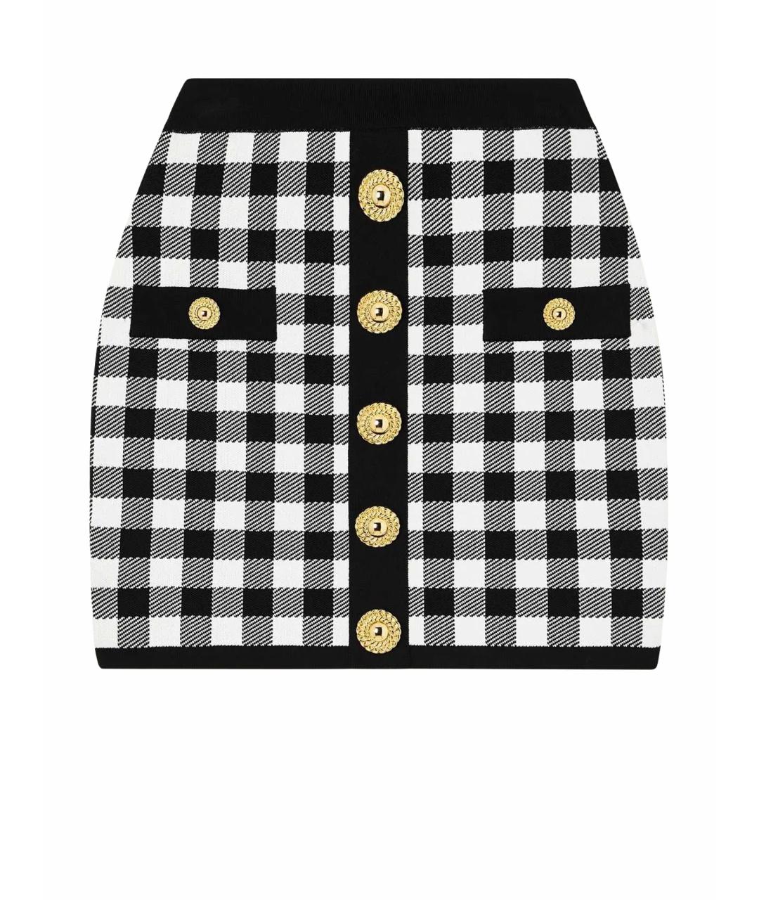 BALMAIN Мульти вискозная юбка мини, фото 1