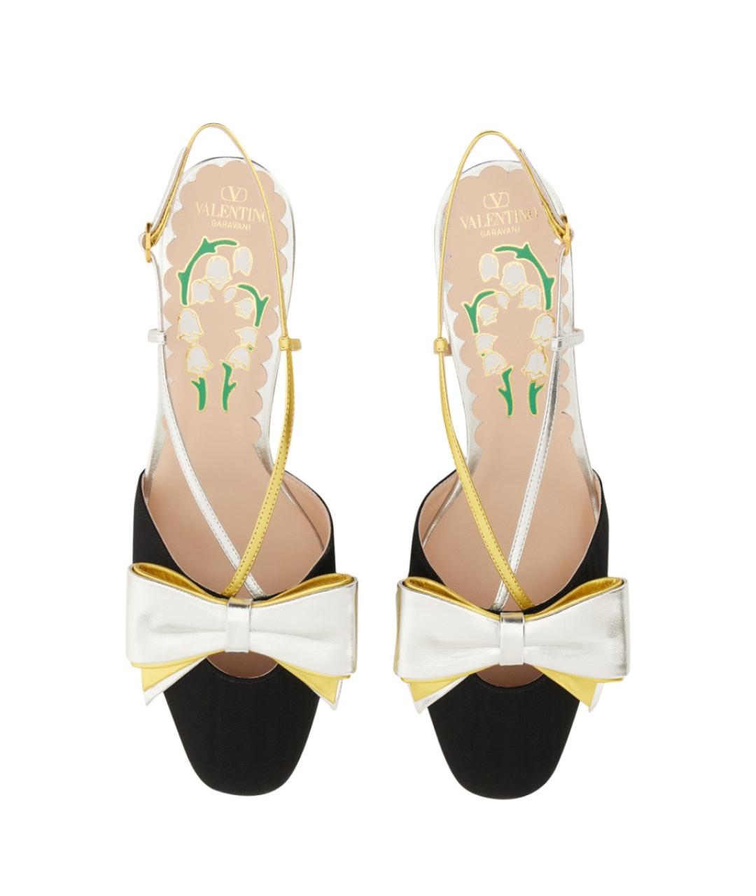 VALENTINO Черные текстильные туфли, фото 5