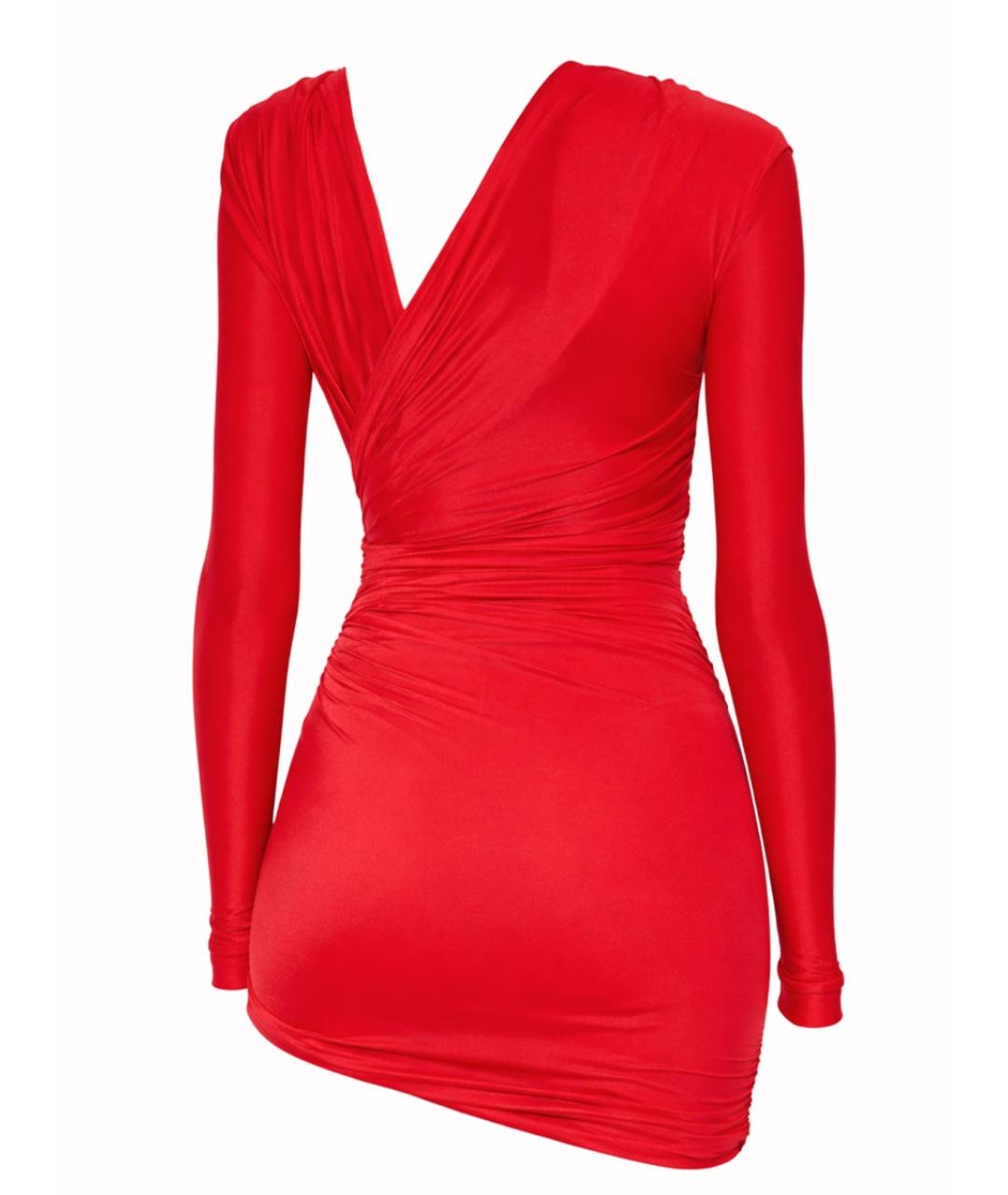 BALENCIAGA Красное полиэстеровое вечернее платье, фото 2