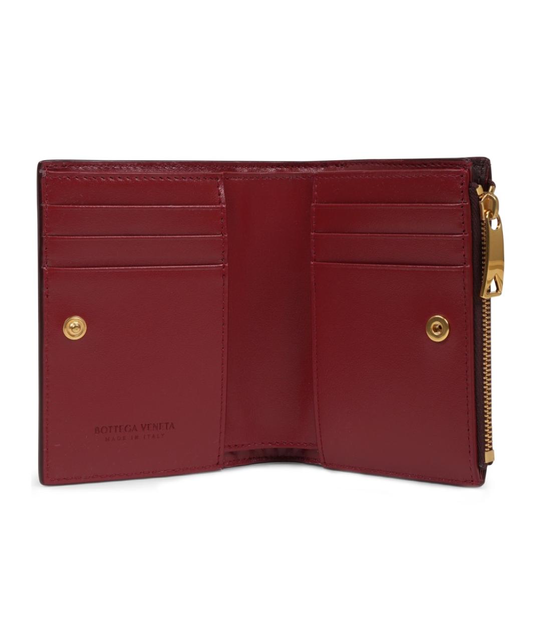 BOTTEGA VENETA Красный кожаный кошелек, фото 3
