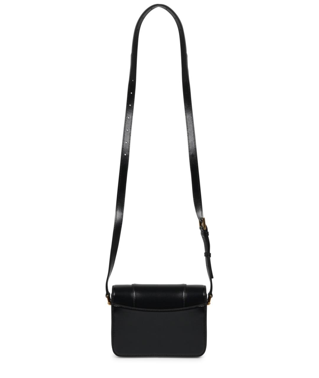 BALENCIAGA Черная кожаная сумка через плечо, фото 3