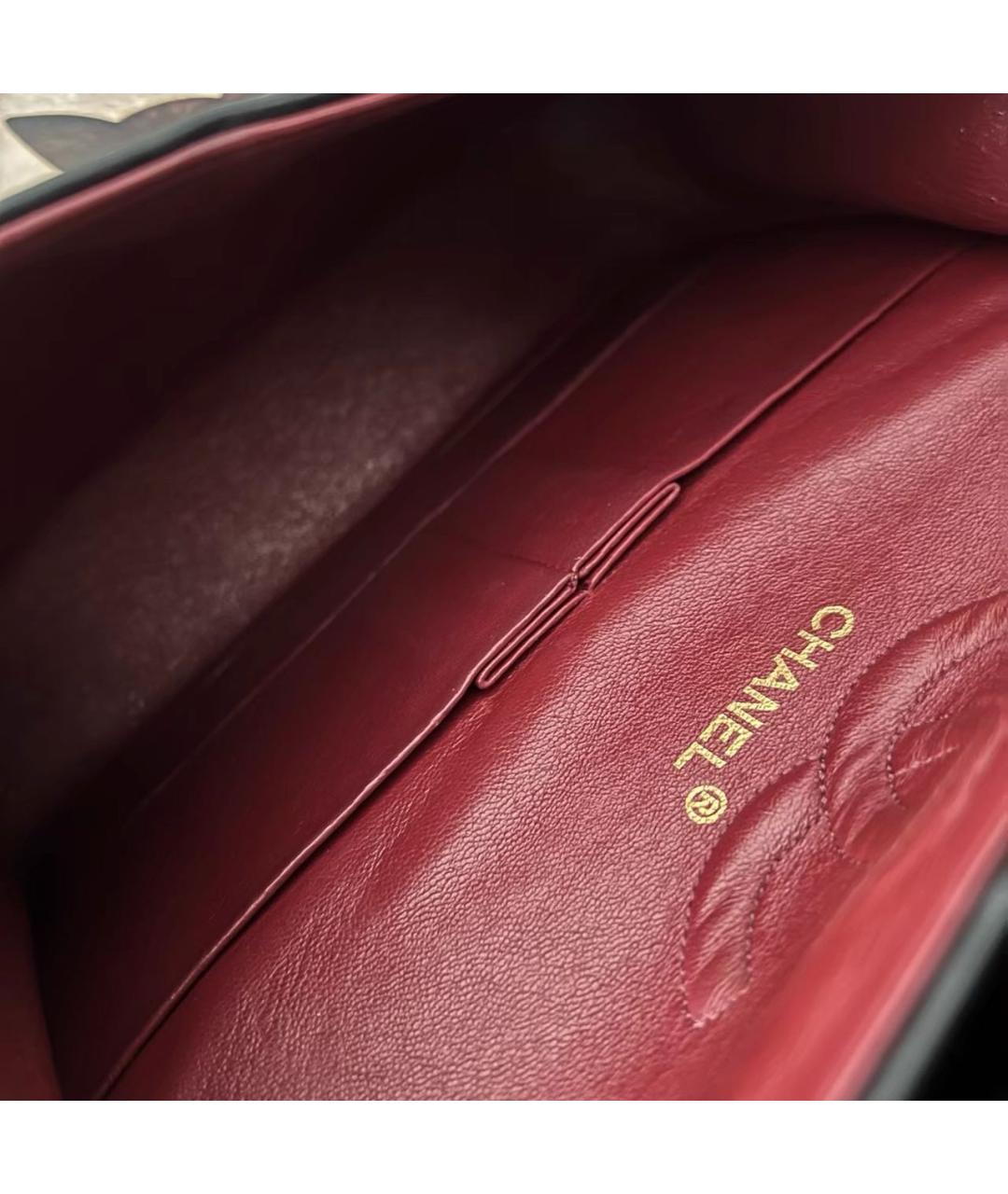 CHANEL Черная кожаная сумка через плечо, фото 7