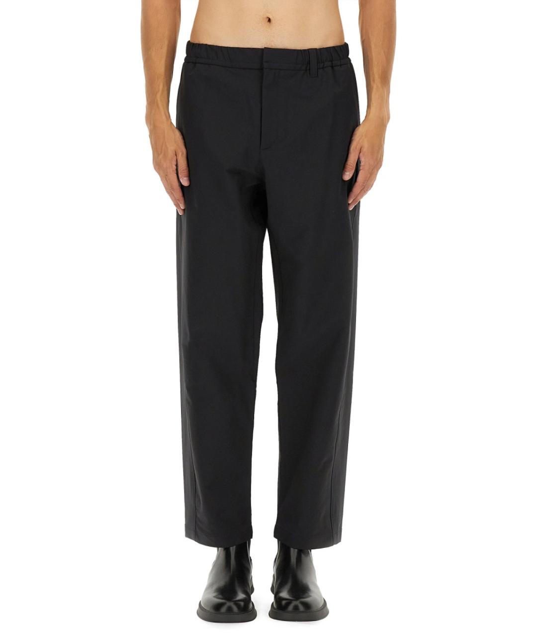 LAMINAR Черные полиамидовые повседневные брюки, фото 5