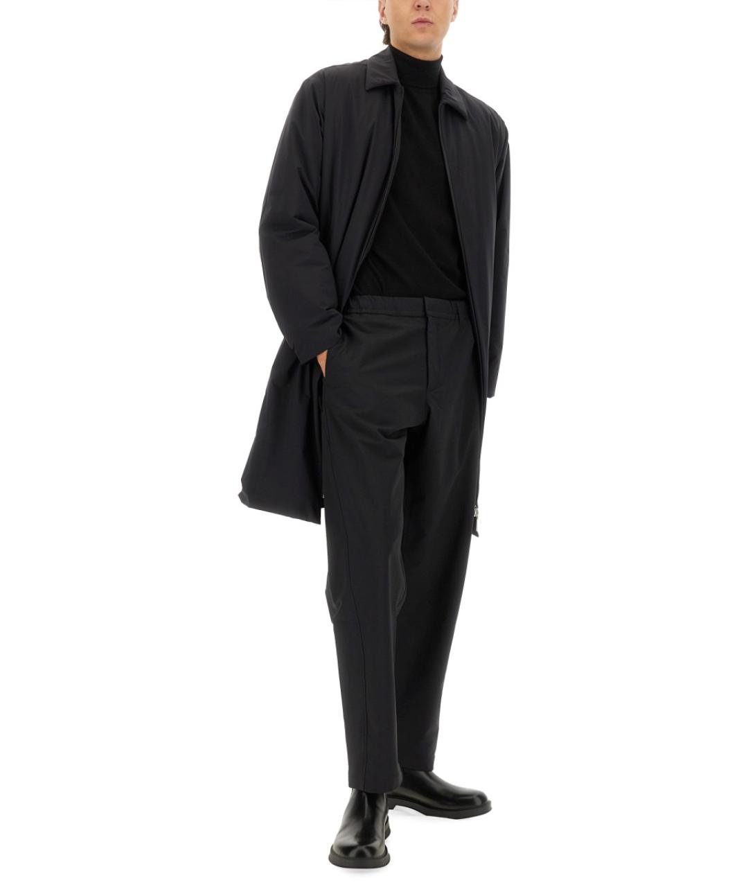 LAMINAR Черные полиамидовые повседневные брюки, фото 2