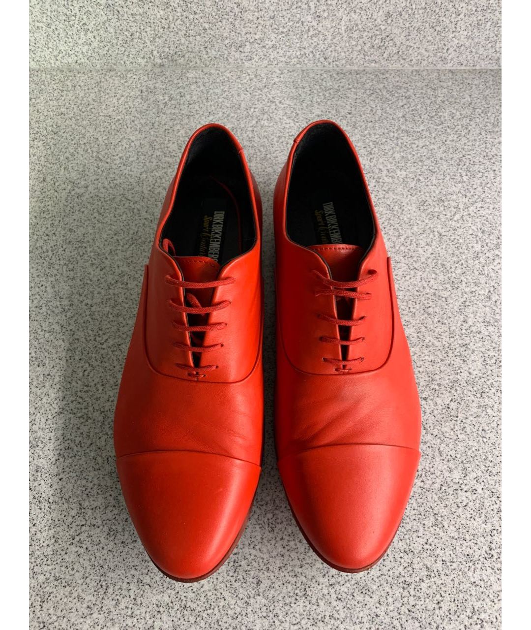 BIKKEMBERGS Красные кожаные туфли, фото 2