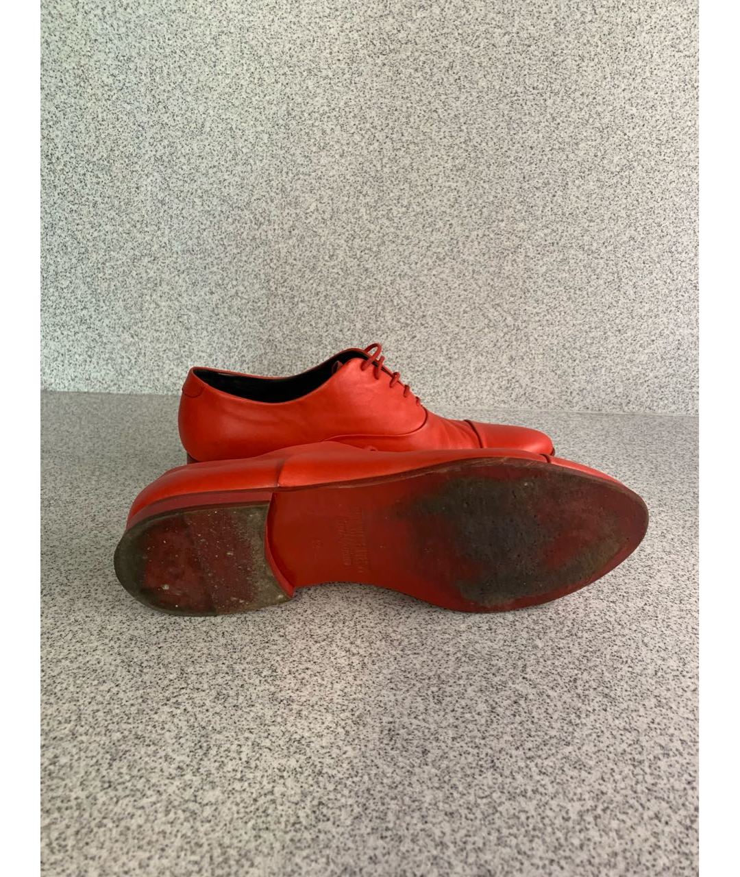 BIKKEMBERGS Красные кожаные туфли, фото 5