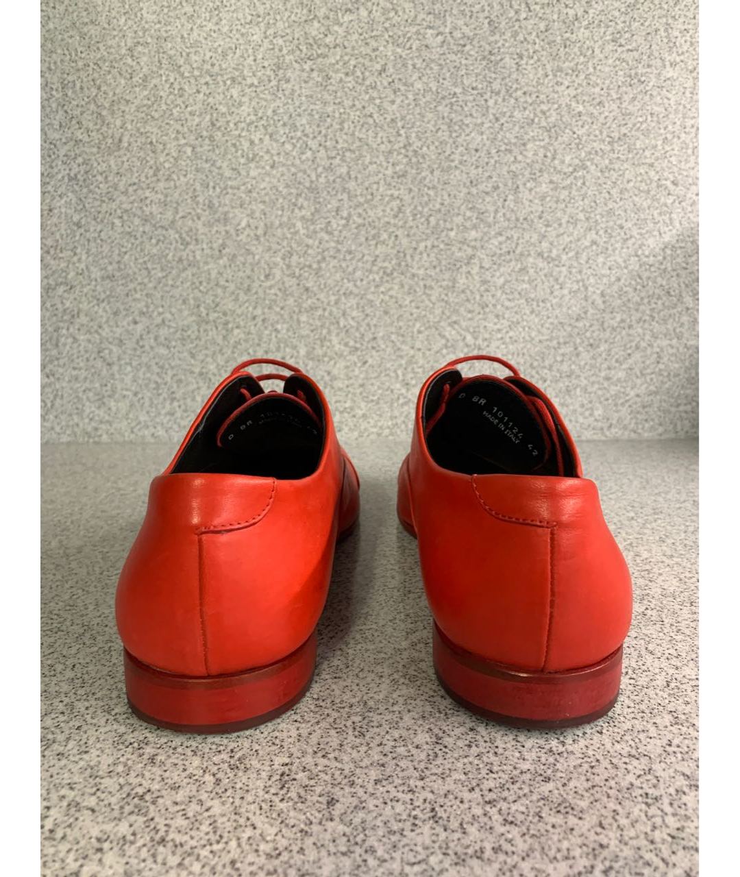 BIKKEMBERGS Красные кожаные туфли, фото 4