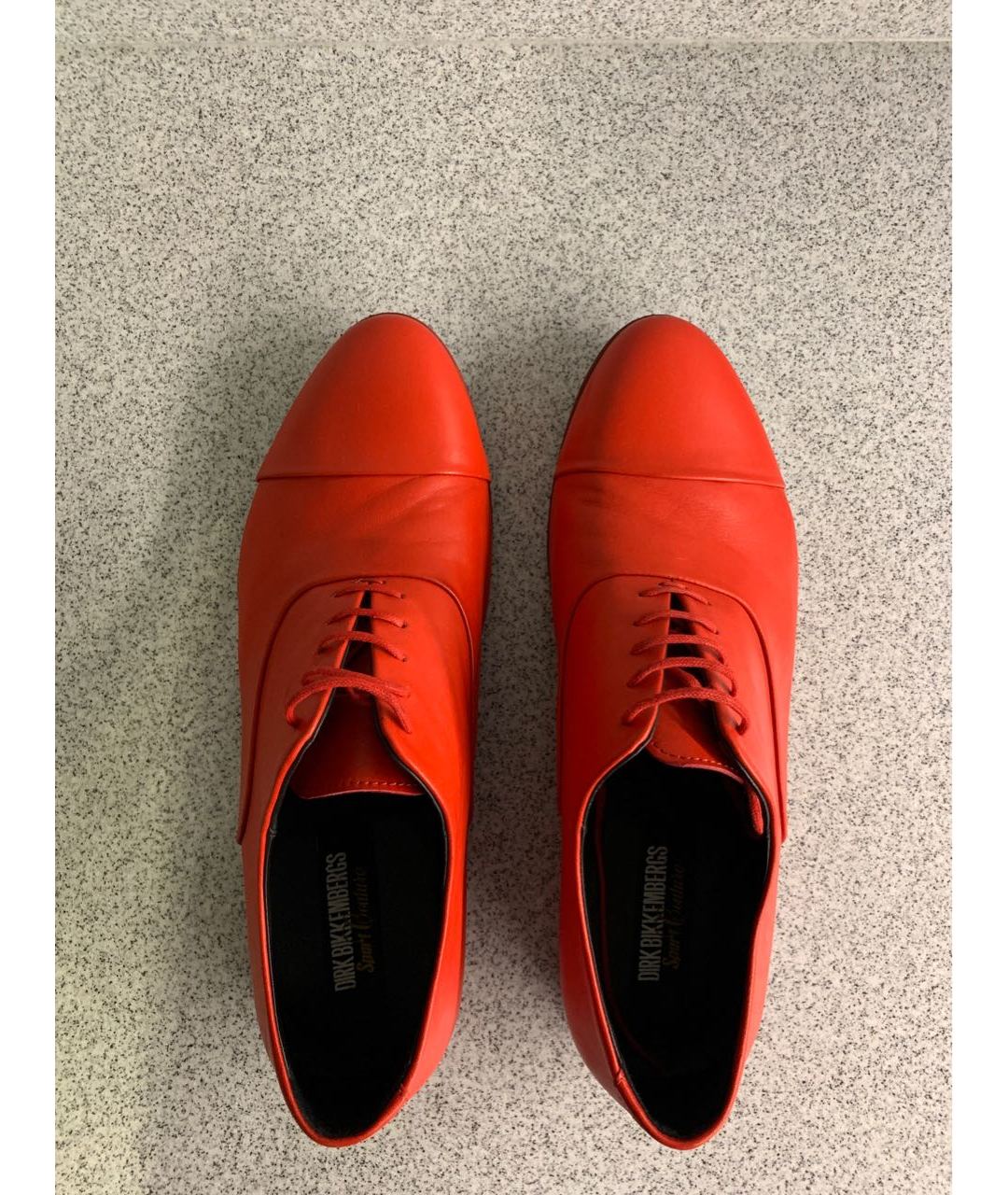 BIKKEMBERGS Красные кожаные туфли, фото 3