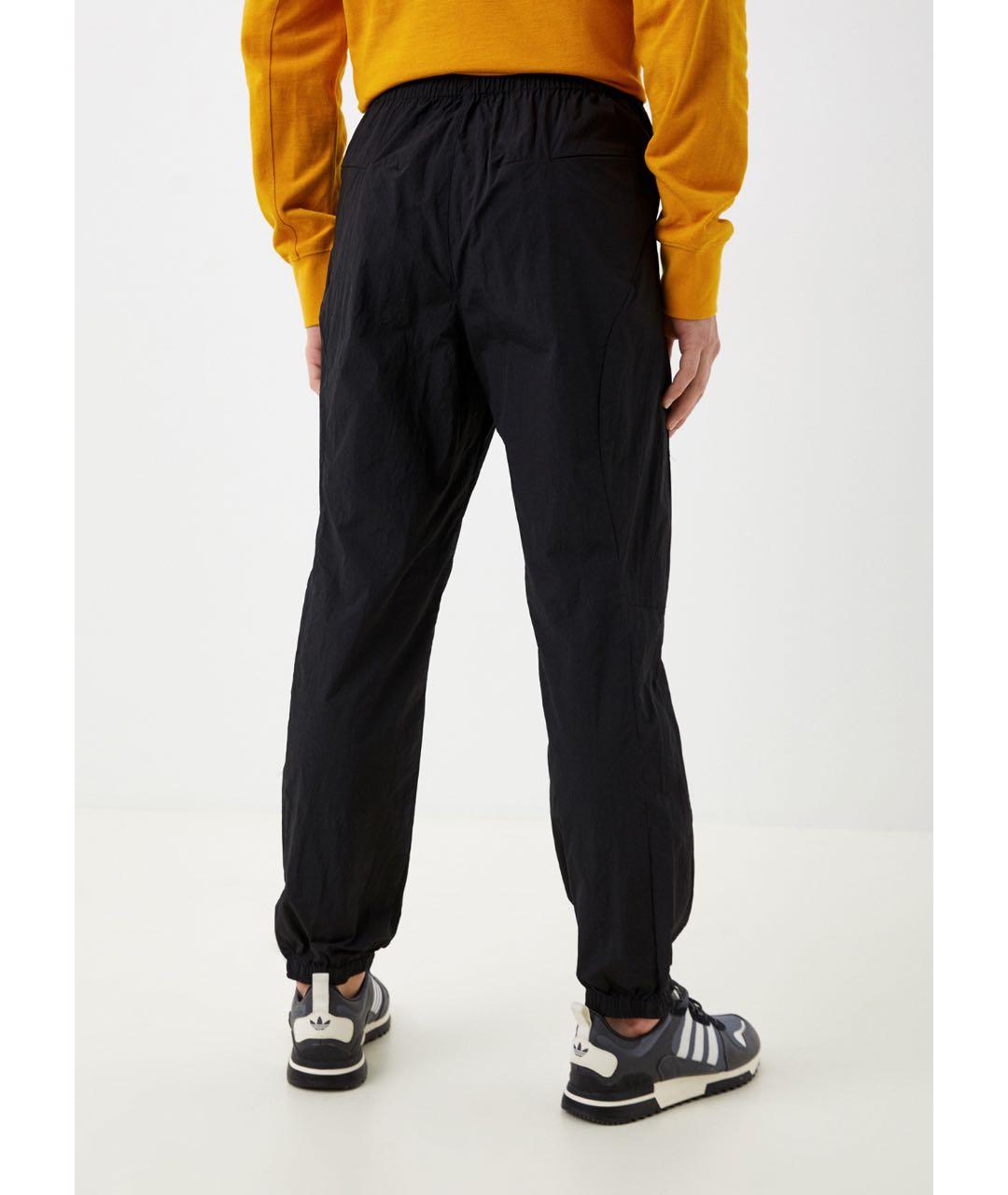 Y-3 Черные полиамидовые повседневные брюки, фото 6