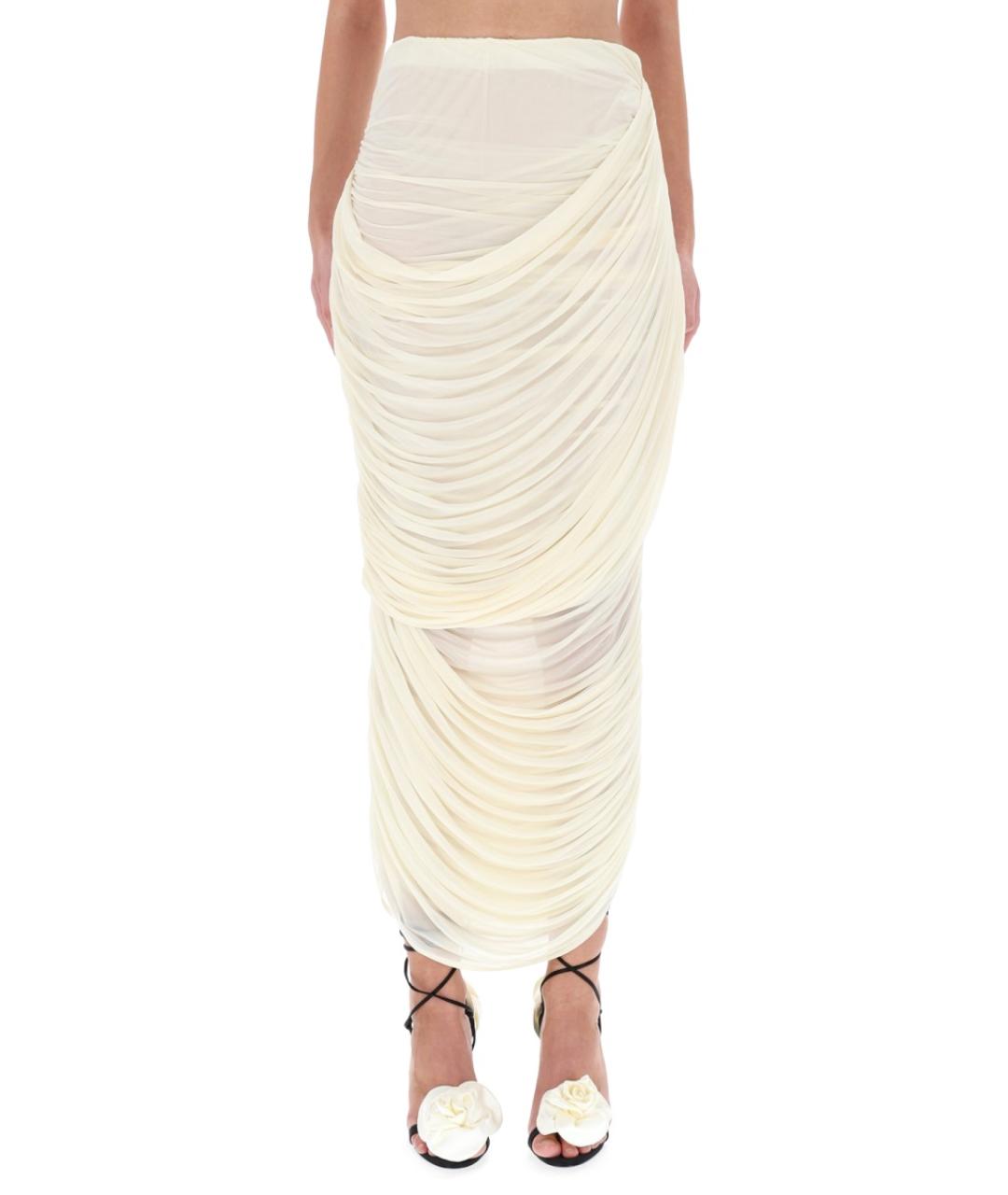 MAGDA BUTRYM Белая юбка миди, фото 5