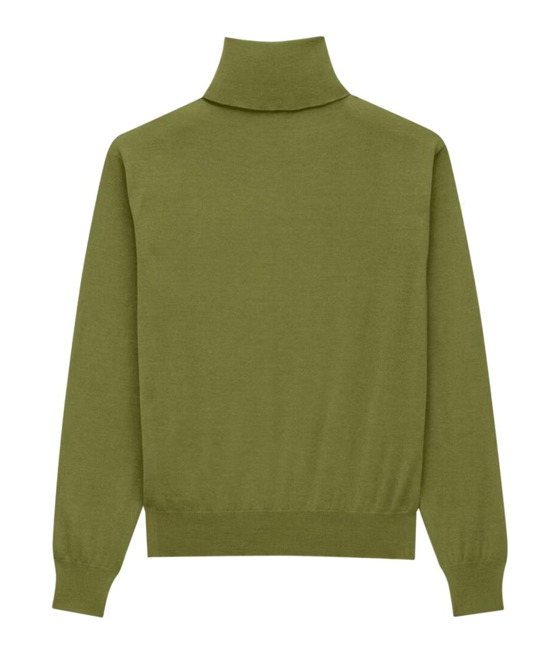 SAINT LAURENT Зеленый кашемировый джемпер / свитер, фото 2